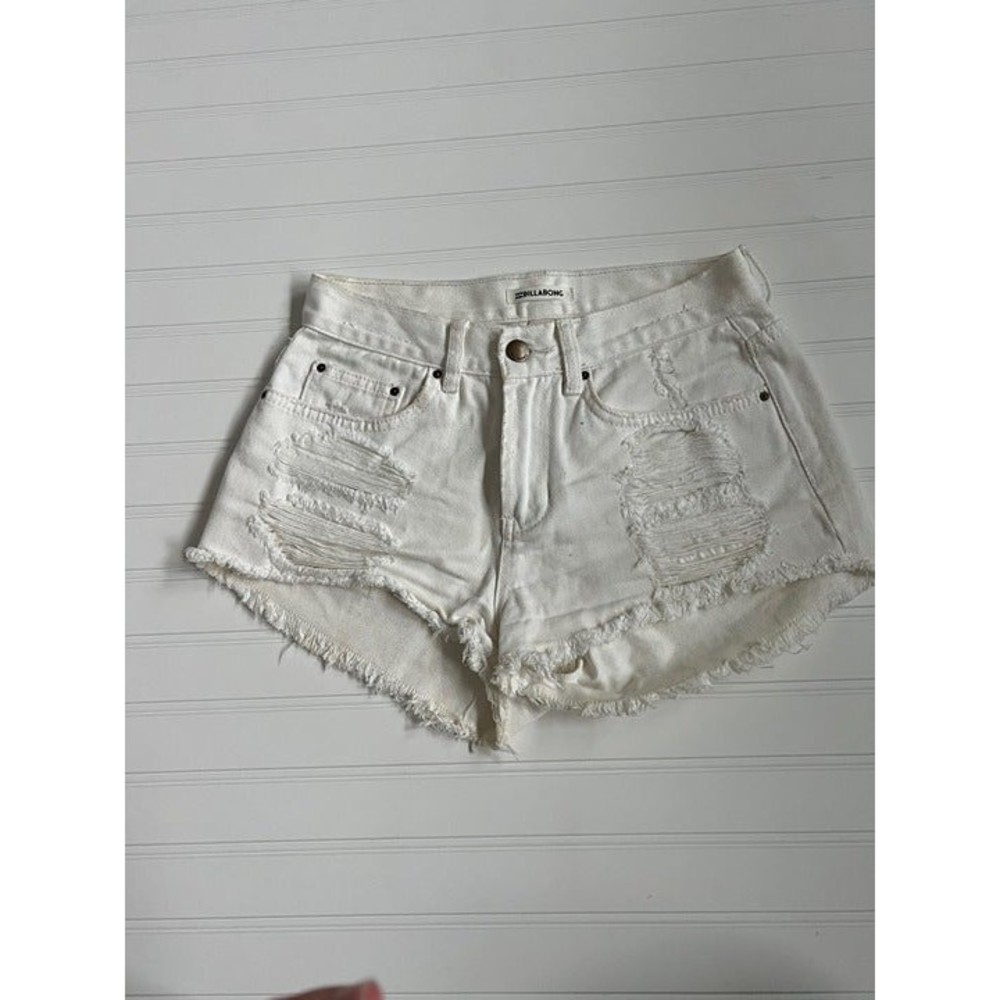 Billabong White Denim Shorts